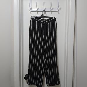 Small Black & White Striped Pants